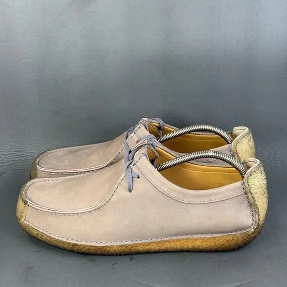 Clarks Originals Mens Natalie Grey Suede Shoes size 12